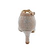 1625Bling Champagne Glitter Satin & Stone with 2.75" Flare Heel in the photo 