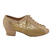 1643 135 Light Brown Satin & 47 Mesh with 1.5" Heel (2001) in the photo 