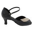 1704 Black Leather_276 Champagne Glitter Trim with 2.5" Heel (2899) in the photo 