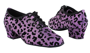 2001 249 Purple Leopard with 1.5" Medium Heel in the photo 