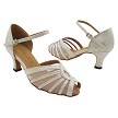 2719 323 White Gold Diamond Velvet_White Mesh with 2.5" Heel (2899) in the photo 