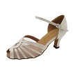 2719 323 White Gold Diamond Velvet_White Mesh with 2.5" Heel (2899) in the photo 