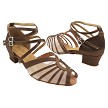 2719DX 316 Coffee Satin_Flesh Mesh with loop with 1.5" Heel (2001) in the photo 