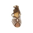 2719DX 316 Coffee Satin_Flesh Mesh with loop with 1.5" Heel (2001) in the photo 