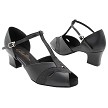 2720 Black Leather _273 Black Glitter Trim with 2" TC Heel (3149) in the photo 