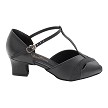 2720 Black Leather _273 Black Glitter Trim with 2" TC Heel (3149) in the photo 