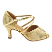 2721 Gold Sequin & Shiny Gold Trim with 3" Heel (6812) in the photo 