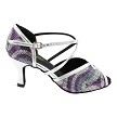 2721 Purple Silver Sequin & Shiny Silver Trim with 3" Heel (6812) in the photo 