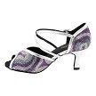 2721 Purple Silver Sequin & Shiny Silver Trim with 3" Heel (6812) in the photo 