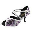 2721 Purple Silver Sequin & Shiny Silver Trim with 3" Heel (6812) in the photo 