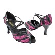 2721 Rose Black Sequin & Black Patent Trim with 3" Heel (6812) in the photo 