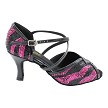 2721 Rose Black Sequin & Black Patent Trim with 3" Heel (6812) in the photo 