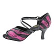 2721 Rose Black Sequin & Black Patent Trim with 3" Heel (6812) in the photo 