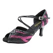 2721 Rose Black Sequin & Black Patent Trim with 3" Heel (6812) in the photo 