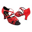 2784LEDSS 091 Dark Red Satin with 2.5" Spool Heel (PG) in the photo 