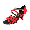 2784LEDSS 091 Dark Red Satin with 2.5" Spool Heel (PG) in the photo 
