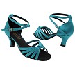 6005 267 Teal Satin with 2.5" Heel (2899) in the photo 