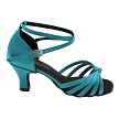 6005 267 Teal Satin with 2.5" Heel (2899) in the photo 