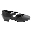 7307 Black Leather with 1 inch Flat Heel (8881) in the photo 