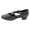 7307 Black Leather with 1 inch Flat Heel (8881) in the photo 
