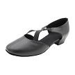 7307 Black Leather with 1 inch Flat Heel (8881) in the photo 