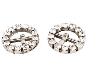 Rhinestone Buckles in silver color 