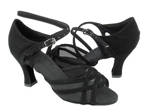 C1657 Black Nubuck & Black Mesh with 2.5" heel in photo 