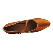 C6852 Dark Tan Satin with 2.5" Slim Heel (5830) in the photo 