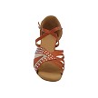 CD2805LEDSS 210 Dark Tan Satin & Flesh Mesh with 1.3" Cuban Heel (387) in the photo 
