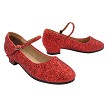 CD9001DTW Red Sparkle with 1 inch Cupcake Heel (3F781) in the photo 