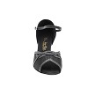 1706 Black Satin & Black Leather Trim with 2.5" Heel (2899) in the photo 