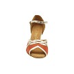 1706 Dark Tan Satin & Shiny Gold Trim with 2.5" Heel (2899) in the photo 