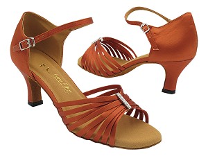 1712 Dark Tan Satin with 2.5" Heel (2899) in the photo 