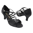 1740 Black Satin & Black Patent Trim with 2.5" Heel (2899) in the photo 