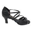 1740 Black Satin & Black Patent Trim with 2.5" Heel (2899) in the photo 