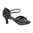 1748 Black Satin & Black Leather  with 2.5" Heel (2899) in the photo 