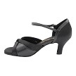 1748 Black Satin & Black Leather  with 2.5" Heel (2899) in the photo 