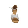 2770LEDSS Silver Glitter Satin & Silver Leather with 2.5" Heel (2899) in the photo 