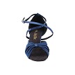 2830LEDSS Dark Blue Satin with 2.5" low heel in the photo 