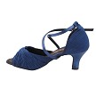 2830LEDSS Dark Blue Satin with 2.5" low heel in the photo 
