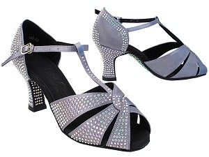 C6006CC Grey Satin with 2.5" Heel (PG) in the photo 