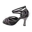 S1003CC Black Satin with (YQG) 3 inch Heel in the photo 
