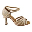 S1015CC 283 Light Brown Satin with (YQG) 3 inch Heel in the photo 
