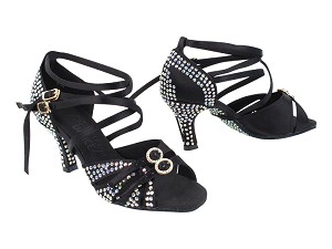 SERA7030CC Black Satin with 2.75" Heel (11006) in the photo 