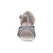 16612FT Grey Scale_Black Mesh with 1" Flat Heel in the photo 