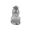 J Sandal Silver Leather with 1" Heel (8881) in the photo 