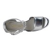 J Sandal Silver Leather with 1" Heel (8881) in the photo 