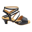 PP202 Black Leather with 1.2" cuban heel in the photo 