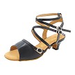 PP202 Black Leather with 1.2" cuban heel in the photo 