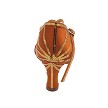 S9216 Copper Tan Satin & Copper Sequin with 2.5" Spool Heel (PG) in the photo 